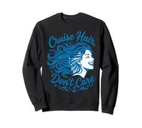 Funny Couples Cruising Hair Don't Care Vacation Sudadera