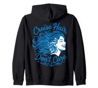 Funny Couples Cruising Hair Don't Care Vacation Sudadera con Capucha