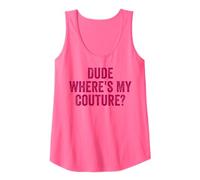 Funny Couture Sarcástico Diciendo Cita Amigo ¿Dónde está mi Costura? Camiseta sin Mangas