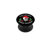 Funny Cowboy Skull Less Bocin More Tonkin Country Music PopSockets PopGrip Adhesivo