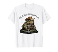 Funny Cowboy Toad You've Yeed Your Last Haw Sheriff Frog Mem Camiseta