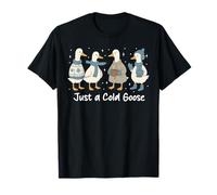 Funny Cozy Just A Cold Goose, Ganso de Navidad Mujeres, Hombres Niños Camiseta