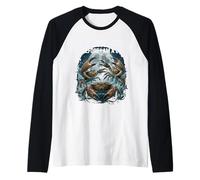 Funny Crab Shirt I Am Awesome Ocean Meme para Cazadores de cangrejos Camiseta Manga Raglan