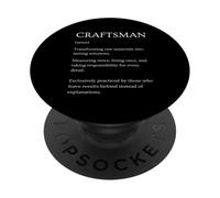 Funny Craftsman Definición Diccionario Sarcástico PopSockets PopGrip Adhesivo