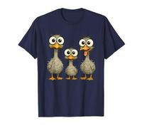 Funny Crazy Goose Family Mama Goose Papa Goose con bebé Camiseta