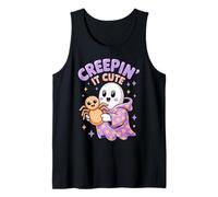 Funny Creepin´It Cute Ghost Halloween Camiseta sin Mangas