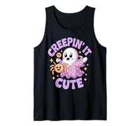 Funny Creepin´It Cute Ghost Halloween Camiseta sin Mangas