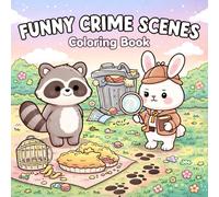 Funny Crime Scenes: Coloring Book for Kids and Teens