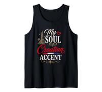 Funny Croatia Humor Croat Joke My Soul Has A Croatian Accent Camiseta sin Mangas
