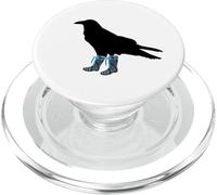 Funny Crow In Wellies Bird In Wellington Boots Novedad PopSockets PopGrip para MagSafe
