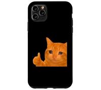 Funny Crying Orange Cat Meme Thumbs-up Weird Cat Face Meme Carcasa para iPhone 11 Pro MAX