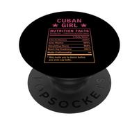 Funny Cuban Girl Orgullosas Mujeres con Raíces de Cuba PopSockets PopGrip Adhesivo