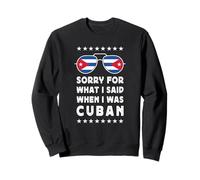 Funny Cuban Joke Proud Cuban Pride Cuba Flag Sudadera