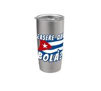 Funny Cuban Saying Cuba Shirt Cuban Shirt Cuban Flag Shirt Vaso térmico de acero inoxidable de doble pared