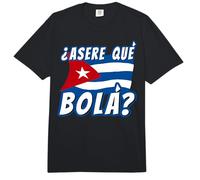Funny Cuban Saying Havana Cuba Flag Asere Que Bola Comfort Colors Adult Heavyweight T-Shirt