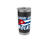 Funny Cuban Saying Havana Cuba Flag Asere Que Bola Vaso térmico de acero inoxidable de doble pared