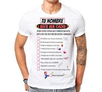 FUNNY CUP Camiseta Juego de Pruebas para el Novio Que Debe superar para Poder Casarse. Que me Caso¡¡ Divertida Pra Despedida de Soltero (M)