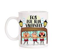 FUNNY CUP Taza Tos por Igua Valientes. Semana Santa, Costalero. Taza Divertida para Nazarenos, cofrades, penitentes, capillitas. (Tos por igua)