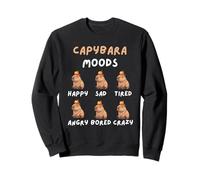Funny Cute Capybara Moods Niños Niños Hombres Mujeres Sudadera