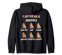 Funny Cute Capybara Moods Niños Niños Hombres Mujeres Sudadera con Capucha