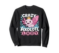 Funny Cute Crazy Axolotl Lady Animal Lover For Women Girls Sudadera