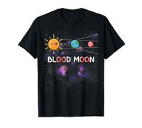 Funny Cute Kawaii Total Lunar Eclipse Blood Moon 7 Sep 2025 Camiseta