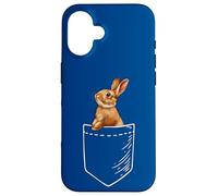 Funny Cute Kids Boys Girls Womens Pocket Rabbit Lover Carcasa para iPhone 16