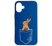 Funny Cute Kids Boys Girls Womens Pocket Rabbit Lover Carcasa para iPhone 16 Plus