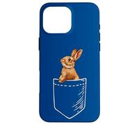 Funny Cute Kids Boys Girls Womens Pocket Rabbit Lover Carcasa para iPhone 16 Pro MAX