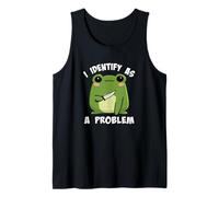 Funny Cute Kids Girls Boys Kawaii Frog Identify As A Problem Camiseta sin Mangas