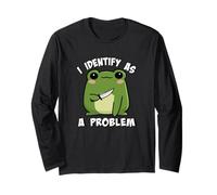 Funny Cute Kids Girls Boys Kawaii Frog Identify As A Problem Manga Larga