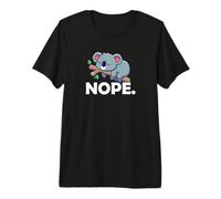 Funny Cute Sleepig Napping Nope Koala Lover Camiseta Premium