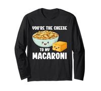 Funny Cute Valentine's You'Re The Cheese To My Macarroni Manga Larga