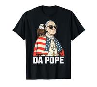Funny Da Pope León XIV 4 de Julio Americano Hombres Mujeres Camiseta
