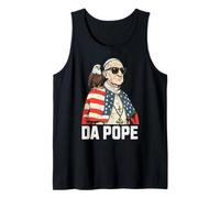 Funny Da Pope León XIV 4 de Julio Americano Hombres Mujeres Camiseta sin Mangas
