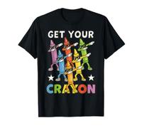 Funny Dabbing Crayons First Day of School Get Your Crayon Camiseta