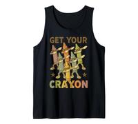 Funny Dabbing Crayons First Day of School Get Your Crayon Camiseta sin Mangas