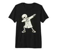 Funny Dabbing Doctor Skeleton Halloween Hospital Crew Camiseta Premium