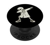 Funny Dabbing Doctor Skeleton Halloween Hospital Crew PopSockets PopGrip Adhesivo