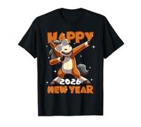 Funny Dabbing Horse Happy Lunar New Year 2026 Year of Horse Camiseta
