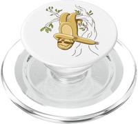 Funny Dabbing Sloth Illustration Tree Hanging Drawing PopSockets PopGrip para MagSafe