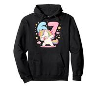 Funny Dabbing Unicorn 6th 7th Birthday Six Seven Meme Girl Sudadera con Capucha