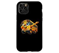 Funny Dabbing Yellow School Bus Graphic Gifts Kids Boys Carcasa para iPhone 11 Pro