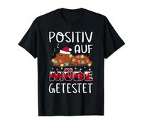 Funny Dachshund Christmas Positiv Auf Müde Getestet Camiseta
