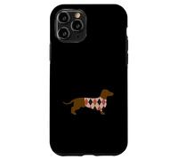 Funny Dachshund Dog in Argyle Sweater Design Carcasa para iPhone 11 Pro