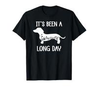 Funny Dachshund Its Been a Long Day Dachshund Mom Doxie Mama Camiseta