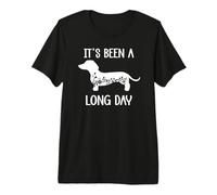 Funny Dachshund Its Been a Long Day Dachshund Mom Doxie Mama Camiseta Premium
