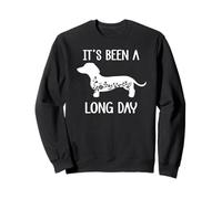 Funny Dachshund Its Been a Long Day Dachshund Mom Doxie Mama Sudadera