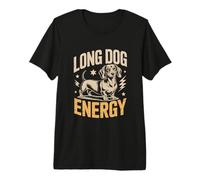 Funny Dachshund Long Dog Energy Camiseta Premium