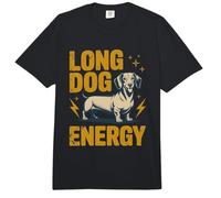 Funny Dachshund Long Dog Energy Comfort Colors Adult Heavyweight T-Shirt